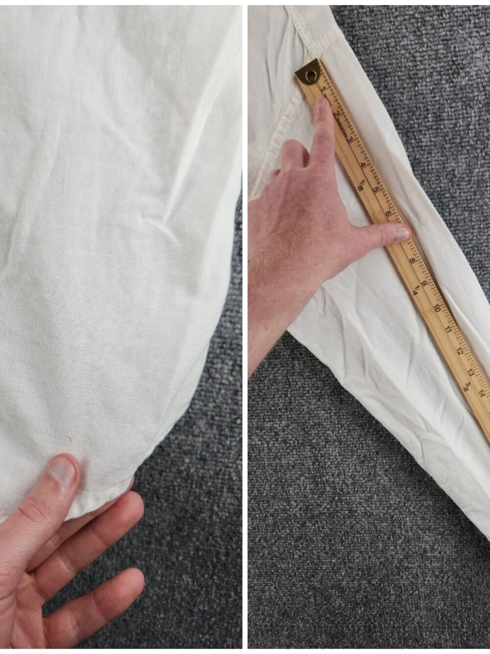 Armani Lightweight Linen Cotton Button-Down Large White Romania Solid Luxury - Picture 14 of 16